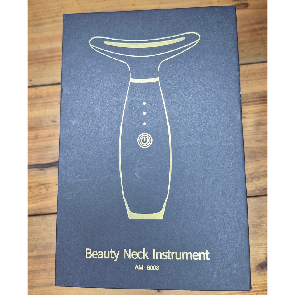 Beauty Neck Instrument AM8003 3 in 1 LED Light Beauty Device for Face Neck